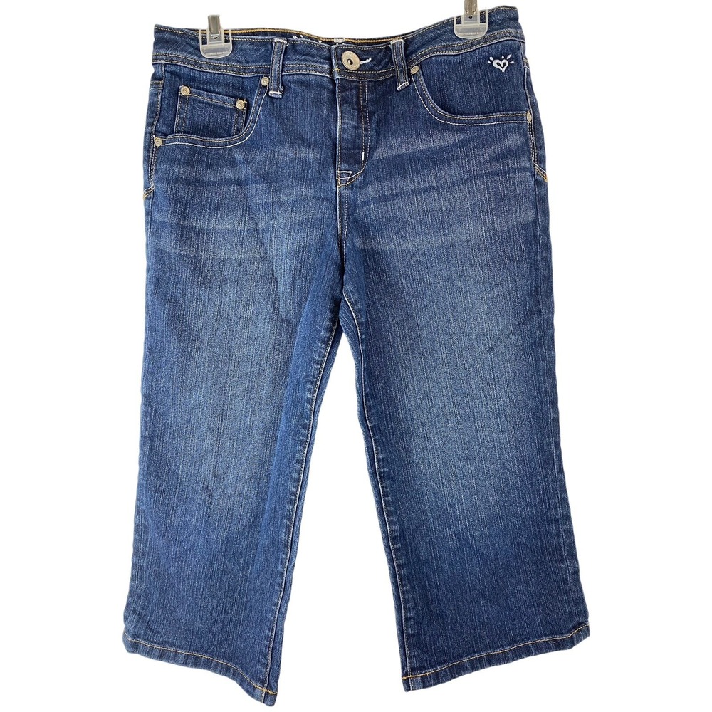 Justice 14.5 Jean Capris Pants 31 x 17 girls denim cropped bottoms